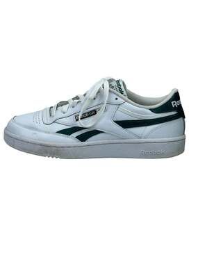Reebok Club C Revenge Men's White Green Leather Lace Up Low Top Sneakers Shoes 9